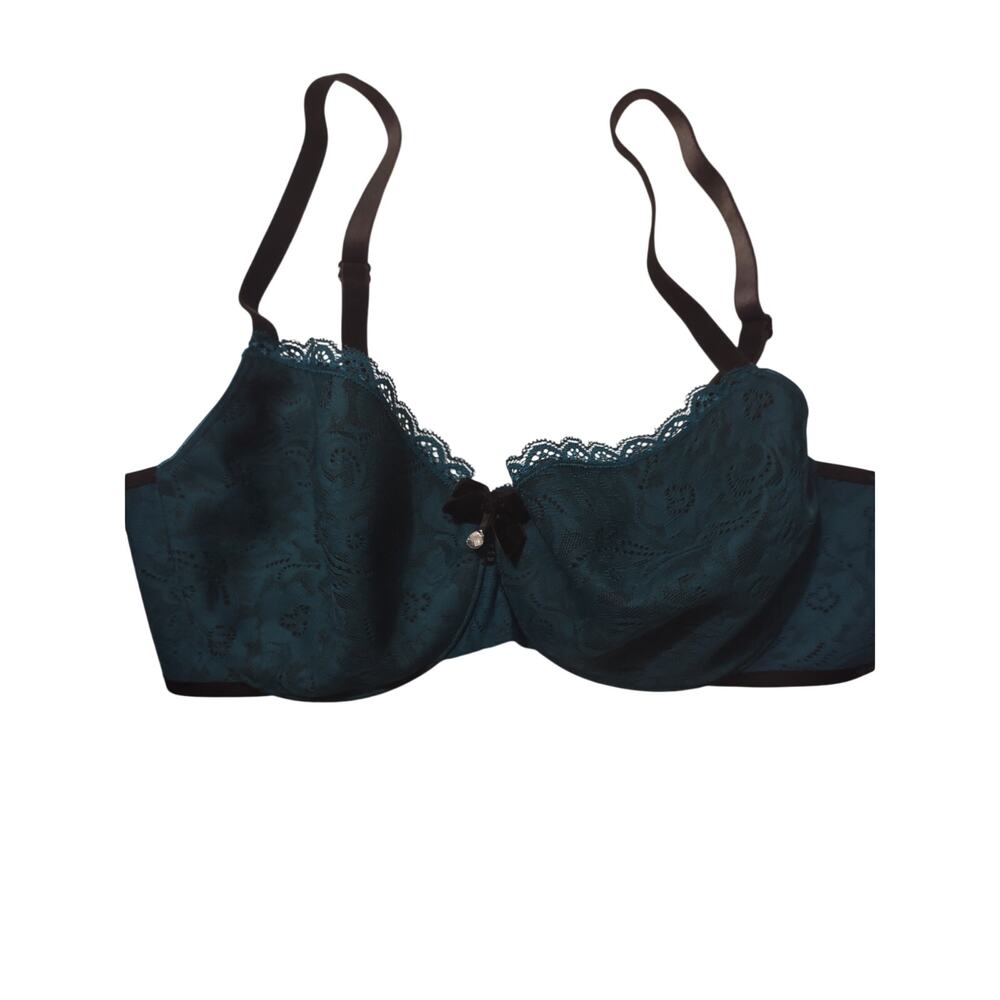 Soma Enticing Lift Unlined Balconet with‎ Velvet Trim 34D - Picture 2 of 4